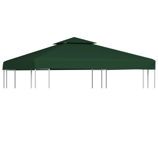Berkfield Gazebo Cover Canopy Replacement 310 g / m�__ Green 3 x 3 m