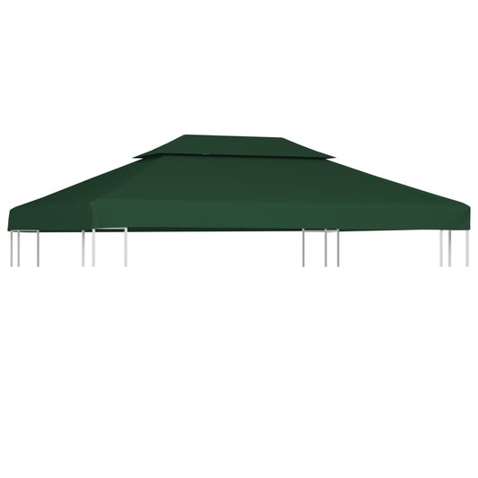 Berkfield Gazebo Cover Canopy Replacement 310 g / m�__ Green 3 x 4 m
