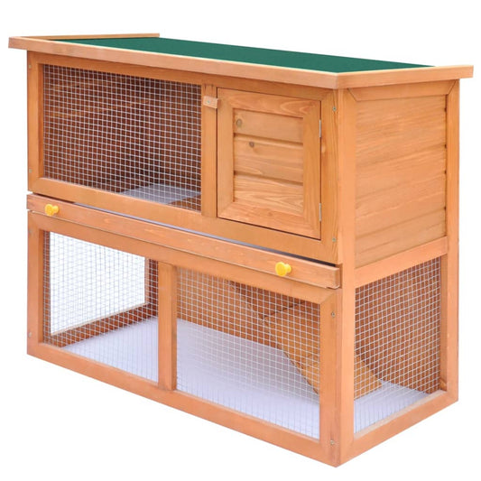 Berkfield Outdoor Rabbit Hutch Small Animal House Pet Cage 1 Door Wood