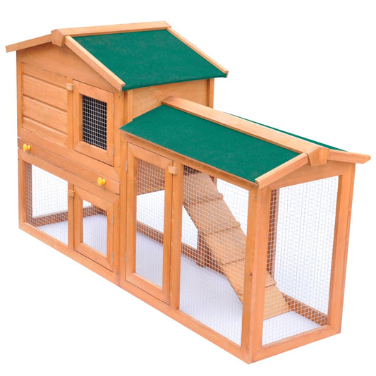 Berkfield Outdoor Large Rabbit Hutch Small Animal House Pet Cage Wood