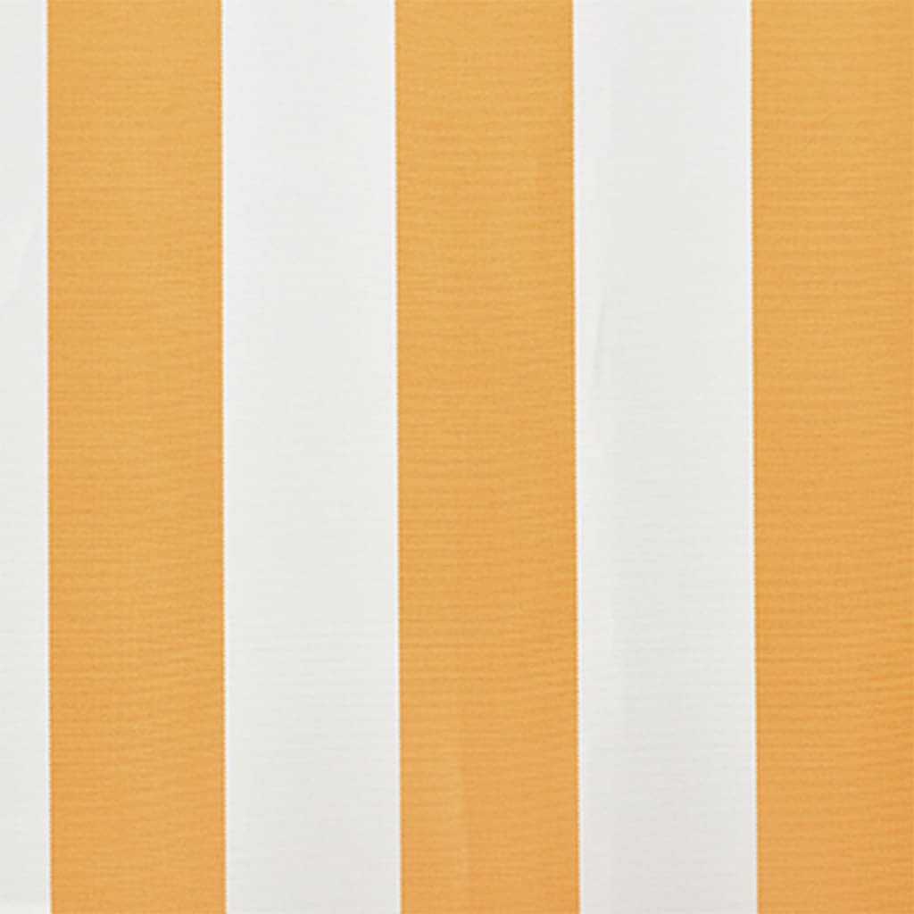 Berkfield Awning Top Sunshade Canvas Sunflower Yellow & White 4 x 3 m