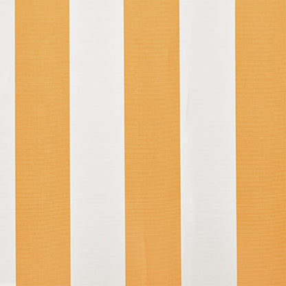 Berkfield Awning Top Sunshade Canvas Sunflower Yellow & White 4 x 3 m