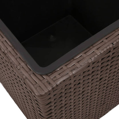 Berkfield Garden Raised Beds 3 pcs Poly Rattan Brown