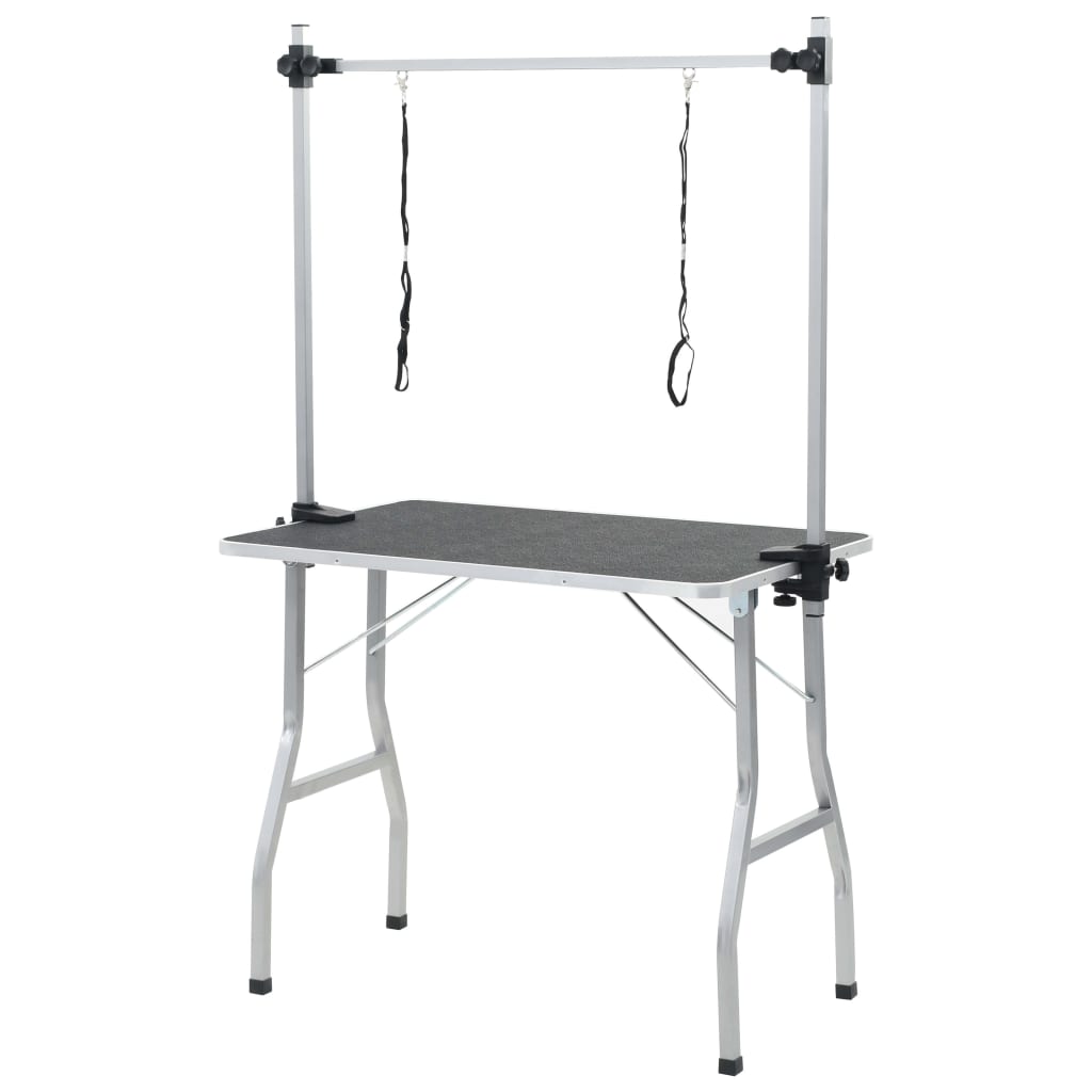 Berkfield Bath Grooming Table for Dogs Cats Pets Adjustable 2 Loops