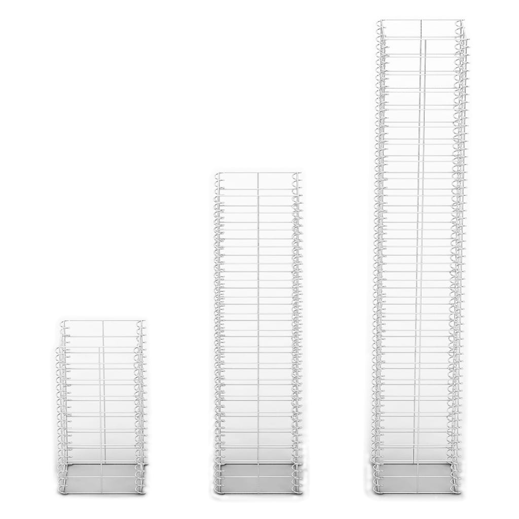 Berkfield 3 Piece Gabion Set Galvanised Wire