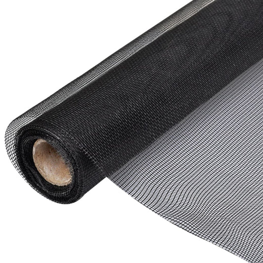 Berkfield Mesh Screen Fiberglass 150x500 cm Black