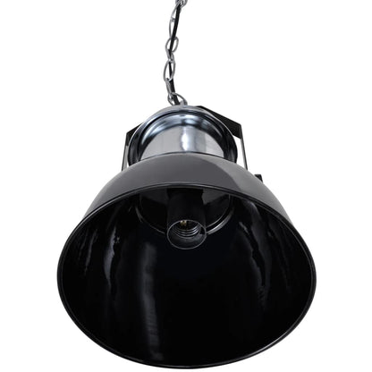 Berkfield Ceiling Lamp 2 pcs Height-adjustable Modern Black Metal