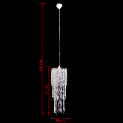 Crystal Pendant Chandelier 26 x 70 cm