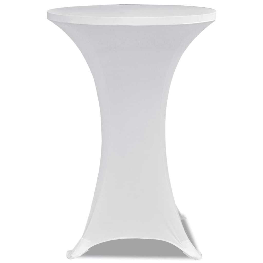 Standing Table Cover �_�”�_ 60cm White Stretch 2 pcs