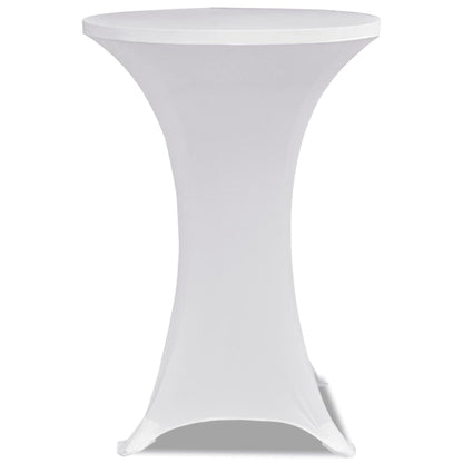 Standing Table Cover �_�”�_ 60cm White Stretch 2 pcs