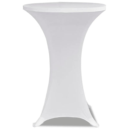 Standing Table Cover �_�”�_80cm White Stretch 2 pcs