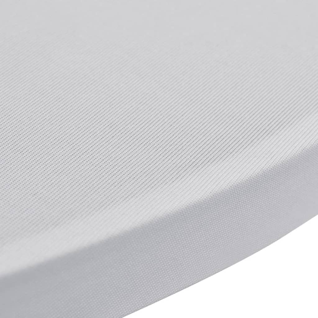 Standing Table Cover �_�”�_80cm White Stretch 2 pcs