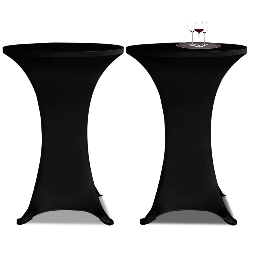 Standing Table Cover Ì÷70cm Black Stretch 2 pcs