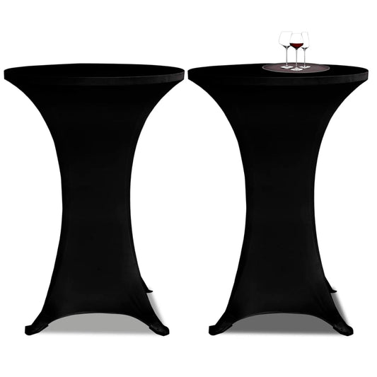 Standing Table Cover Ì÷70cm Black Stretch 2 pcs