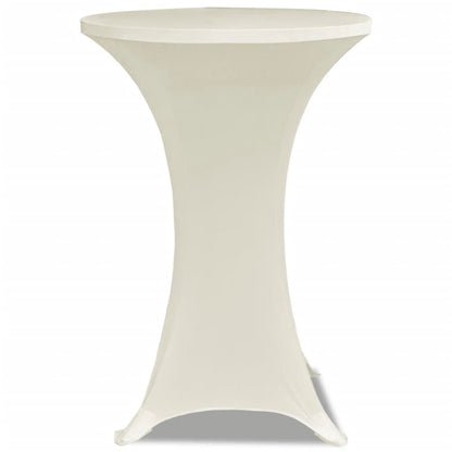 Standing Table Cover �_�”�_70cm Cream Stretch 2 pcs