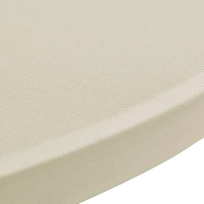 Standing Table Cover �_�”�_70cm Cream Stretch 2 pcs