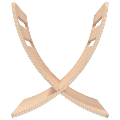 Berkfield Wooden Magazine Rack Floor Standing Natural