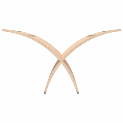 Berkfield Wooden Magazine Rack Floor Standing Natural