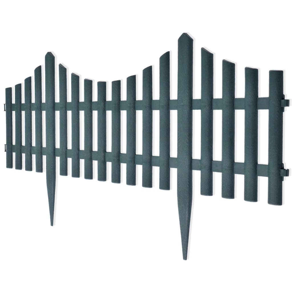 Berkfield 17 pcs Lawn Dividers 10 m Green