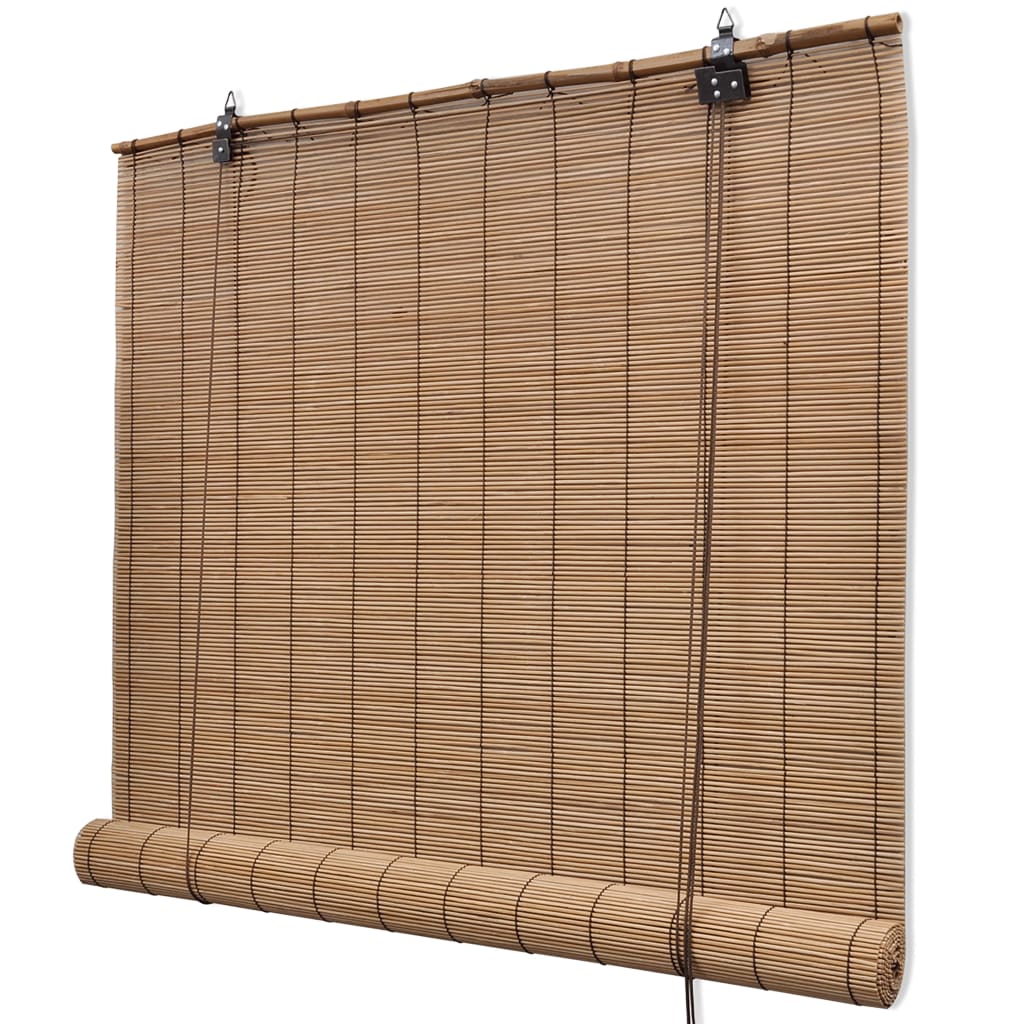 Berkfield Brown Bamboo Roller Blinds 150 x 220 cm