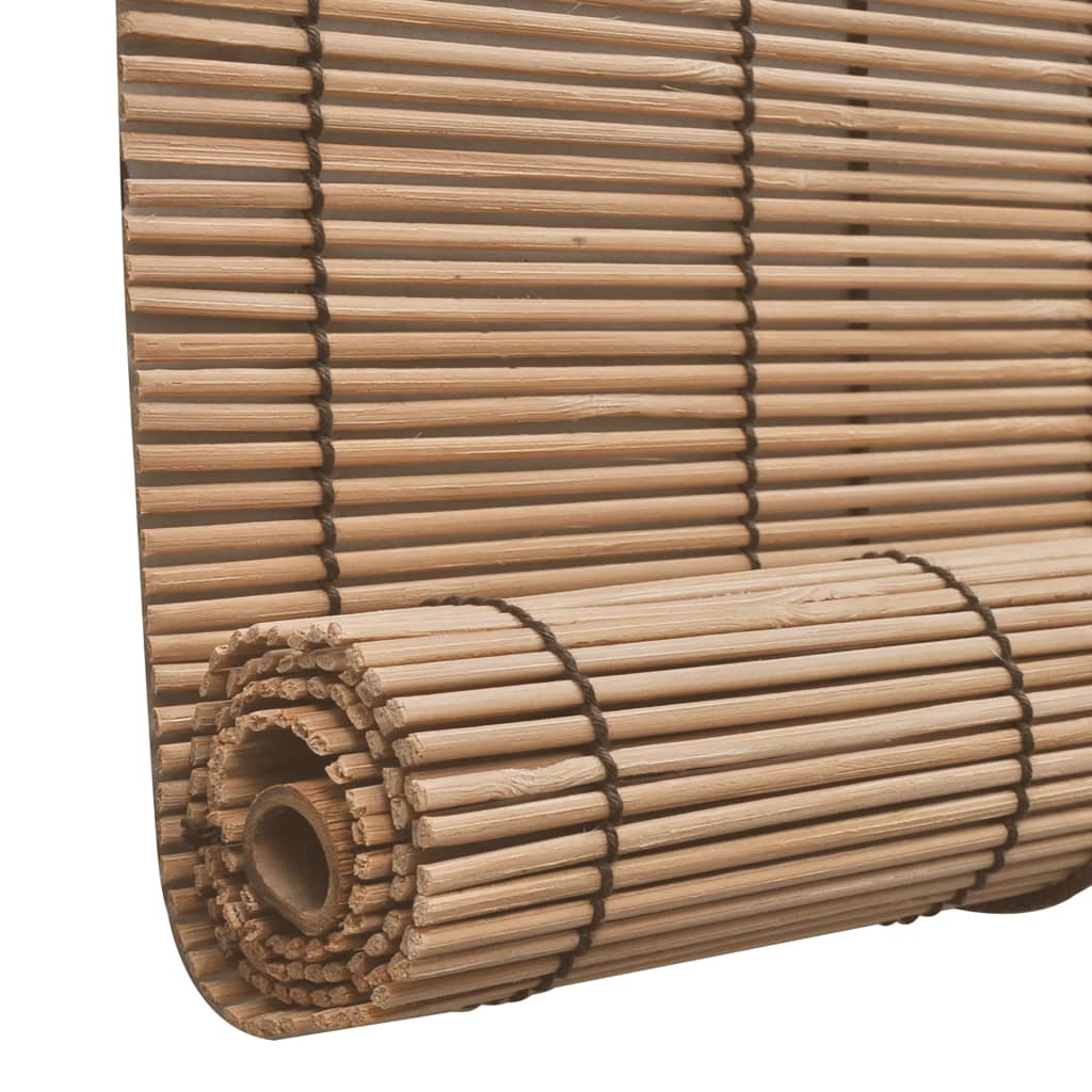 Berkfield Brown Bamboo Roller Blinds 150 x 220 cm