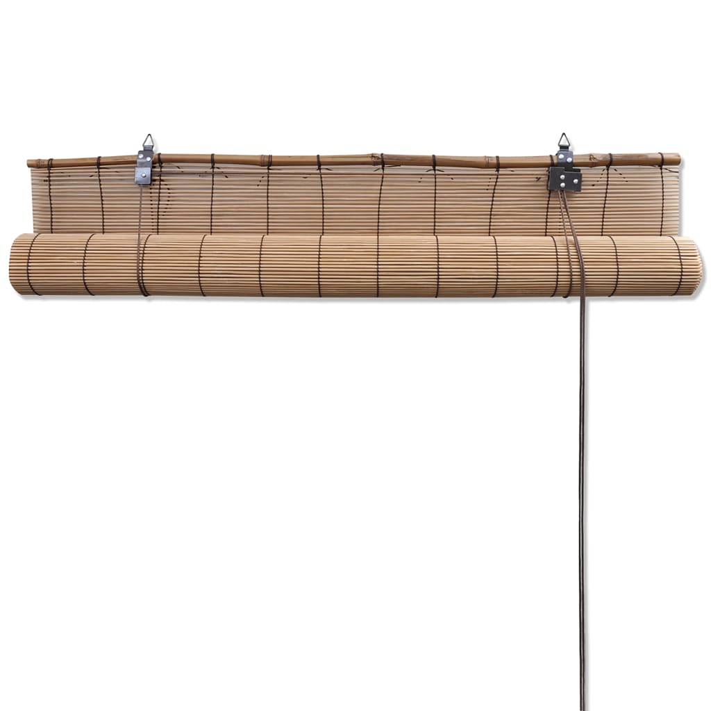 Berkfield Brown Bamboo Roller Blinds 150 x 220 cm