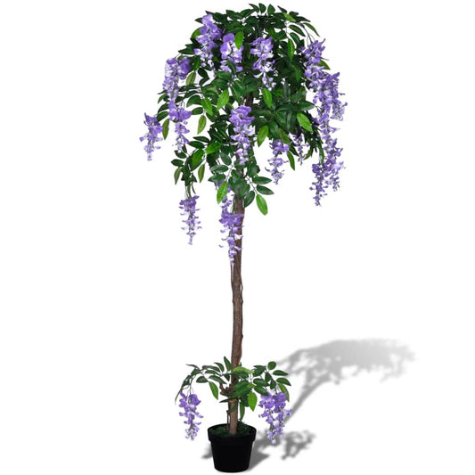 Berkfield Artificial Wisteria with Pot 160 cm