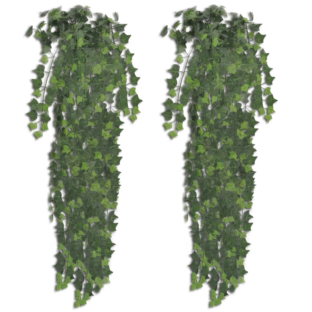Berkfield 2 pcs Artificial Ivy Bush 90 cm Green