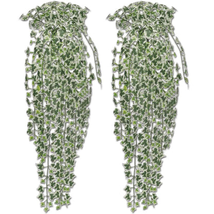 Berkfield 2 pcs Artificial Ivy Bush 90 cm Variegated
