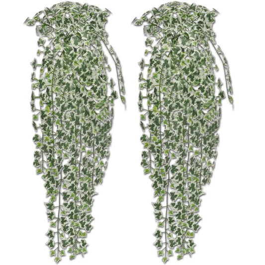 Berkfield 2 pcs Artificial Ivy Bush 90 cm Variegated