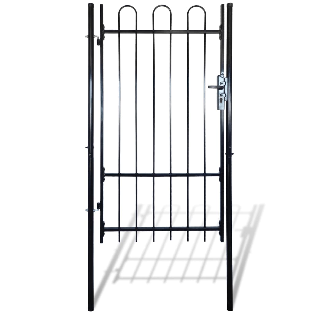 Berkfield Fence Gate with Hoop Top (single) 100 x 198 cm