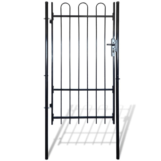 Berkfield Fence Gate with Hoop Top (single) 100 x 198 cm