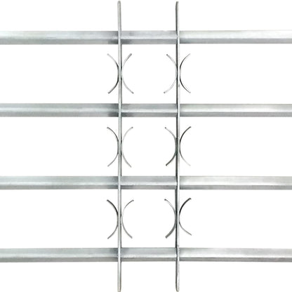 Adjustable Security Grille for Windows with 4 Crossbars 500-650 mm