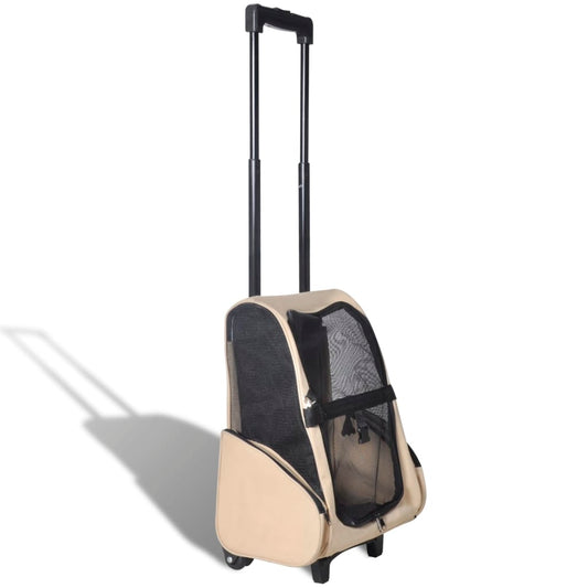 Berkfield Foldable Multipurpose Pet Trolley Beige