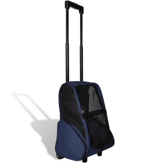 Berkfield Foldable Multipurpose Pet Trolley Blue