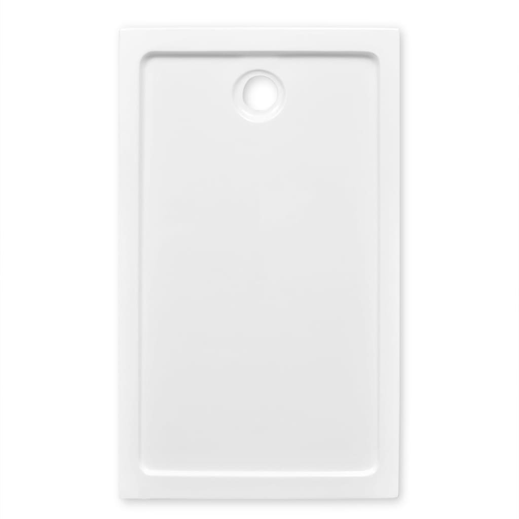 Rectangular ABS Shower Base Tray White 70 x 120 cm