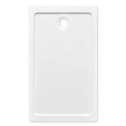 Rectangular ABS Shower Base Tray White 70 x 120 cm