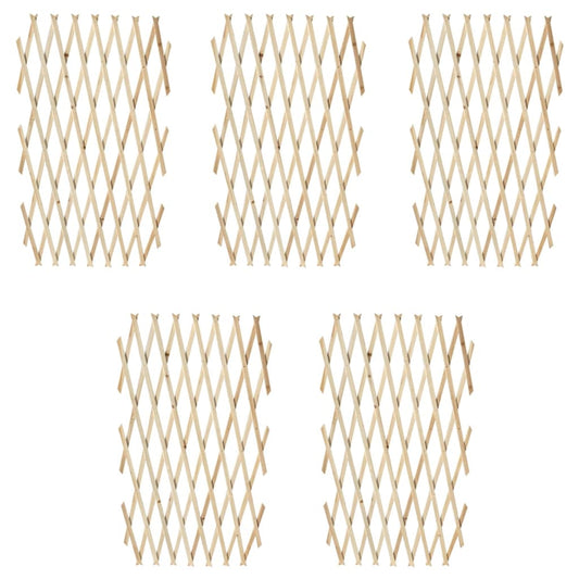 Berkfield Trellis Fence 5 pcs Solid Wood 180x90 cm