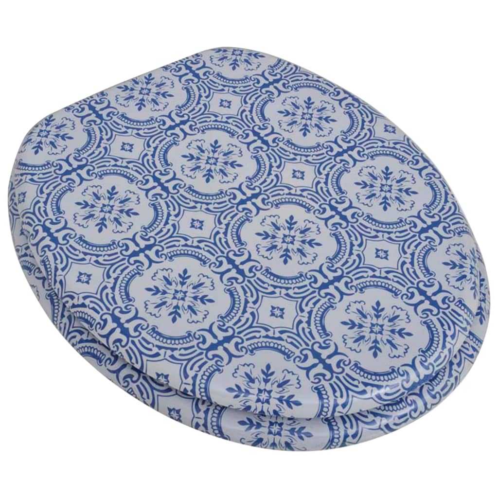 Berkfield Toilet Seat with MDF Lid Porcelain Design