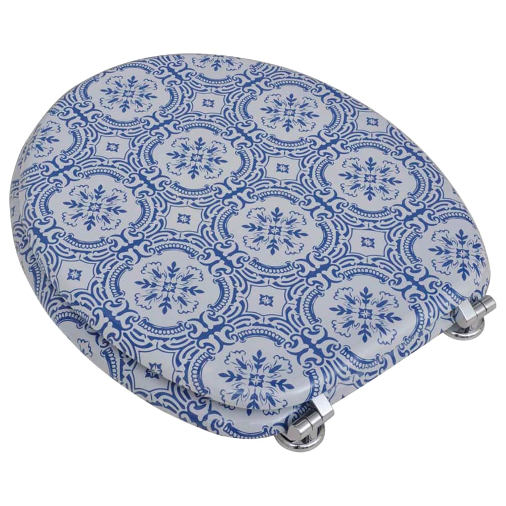 Berkfield Toilet Seat with MDF Lid Porcelain Design