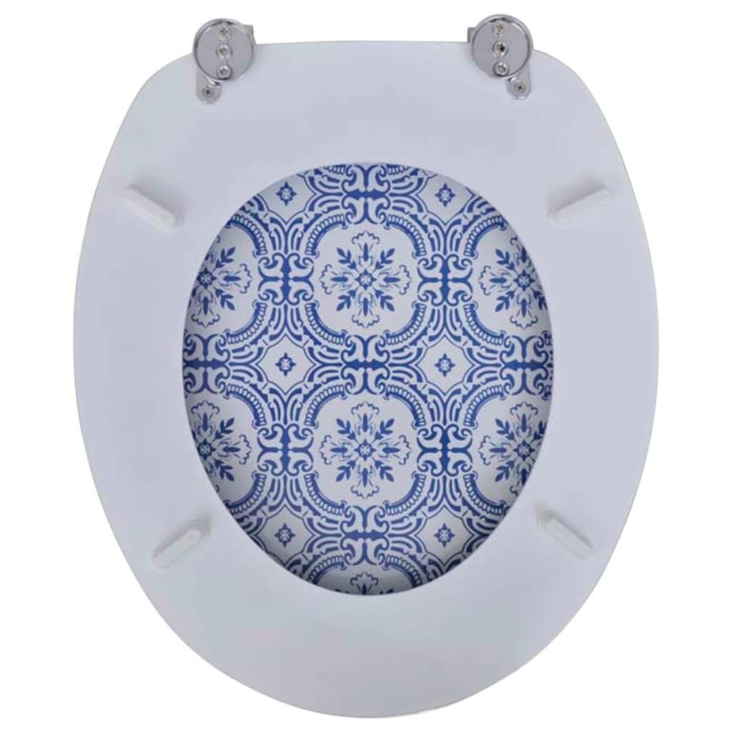 Berkfield Toilet Seat with MDF Lid Porcelain Design