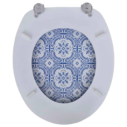 Berkfield Toilet Seat with MDF Lid Porcelain Design