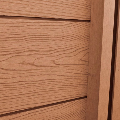 Berkfield Fence Panel WPC 105x(105-185) cm Brown