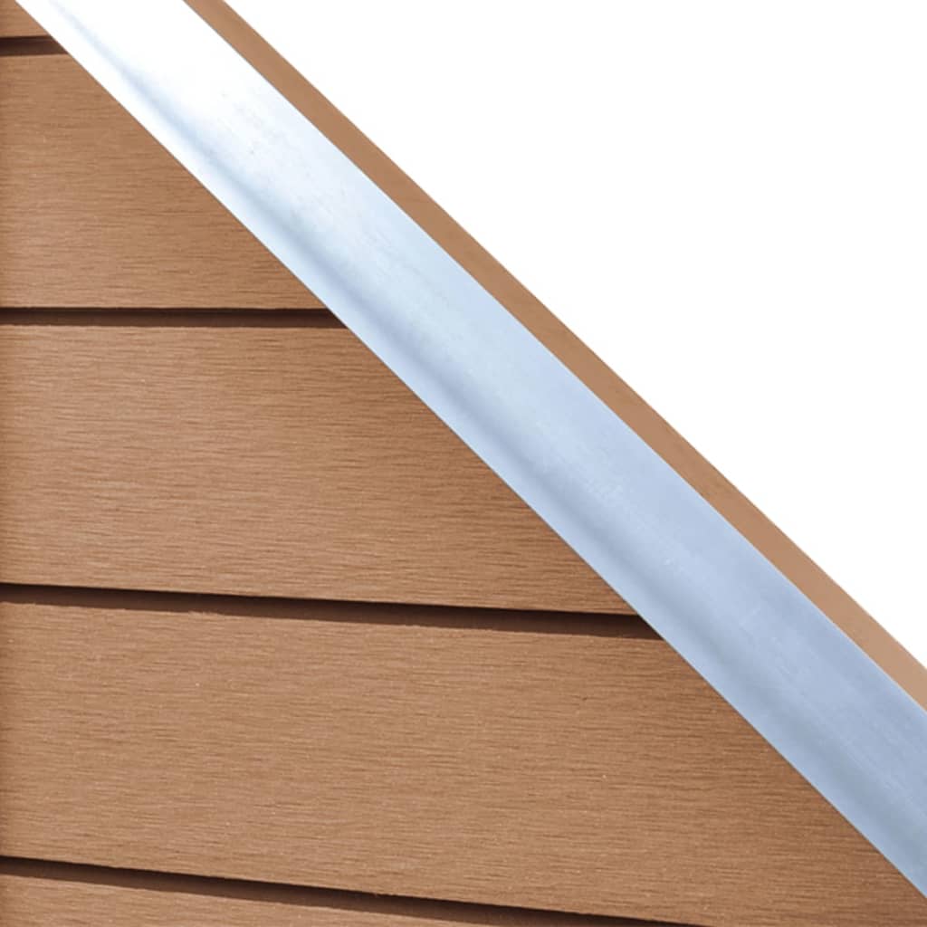 Berkfield Fence Panel WPC 105x(105-185) cm Brown