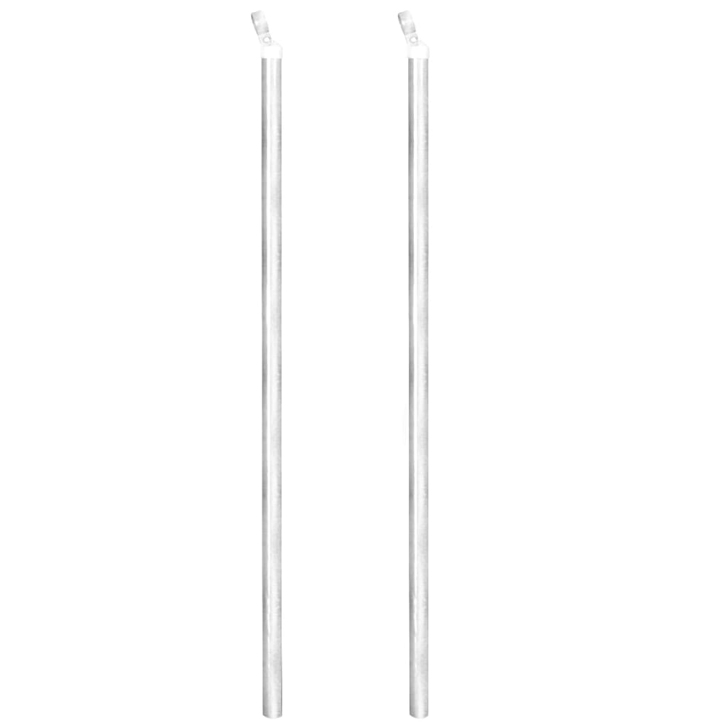 Berkfield Chain Link Fence with Posts Spike Galvanised Steel 25x0.8 m