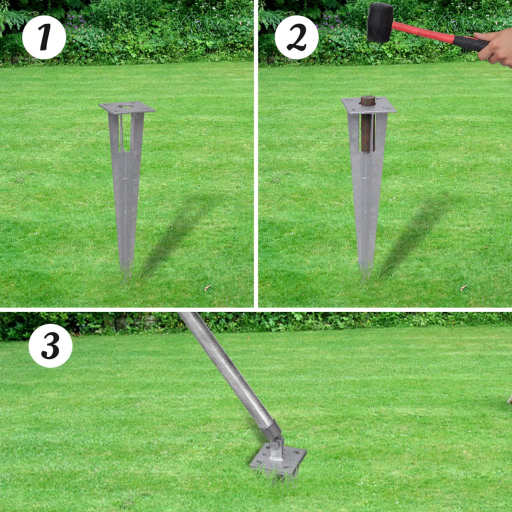 Berkfield Chain Link Fence with Posts Spike Galvanised Steel 25x0.8 m