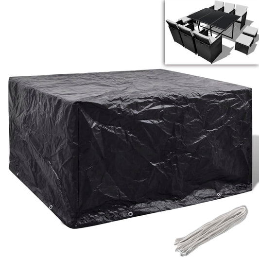 Berkfield Garden Furniture Cover 6 Person Poly Rattan Set 8 Eyelets 172 x 113cm