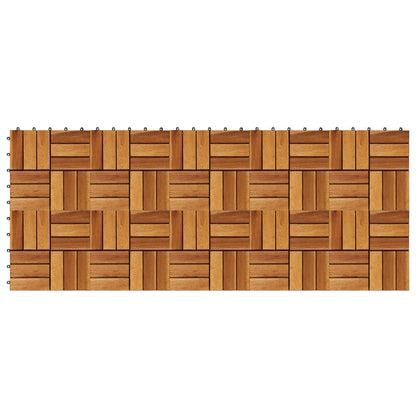 Berkfield 10 pcs Acacia Decking Tiles 30 x 30 cm