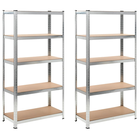Berkfield Heavy-duty Storage Rack 2 pcs