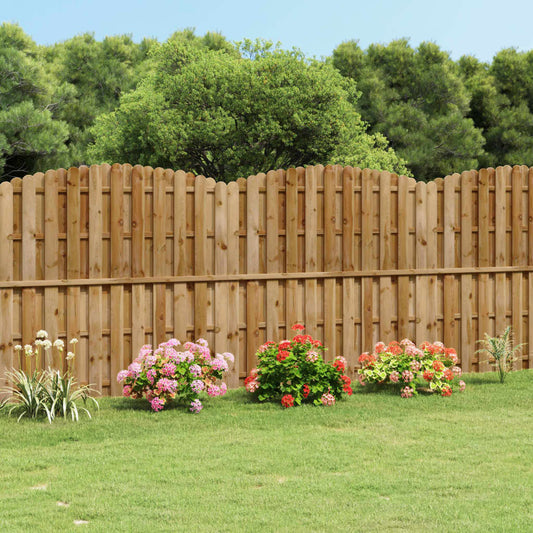 Berkfield Hit and Miss Fence Panel Pinewood 180x